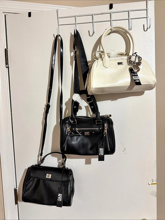 Madden Nyc Handbags - Madden NYC East West Bowler Bag Shoulder Bag Black & White